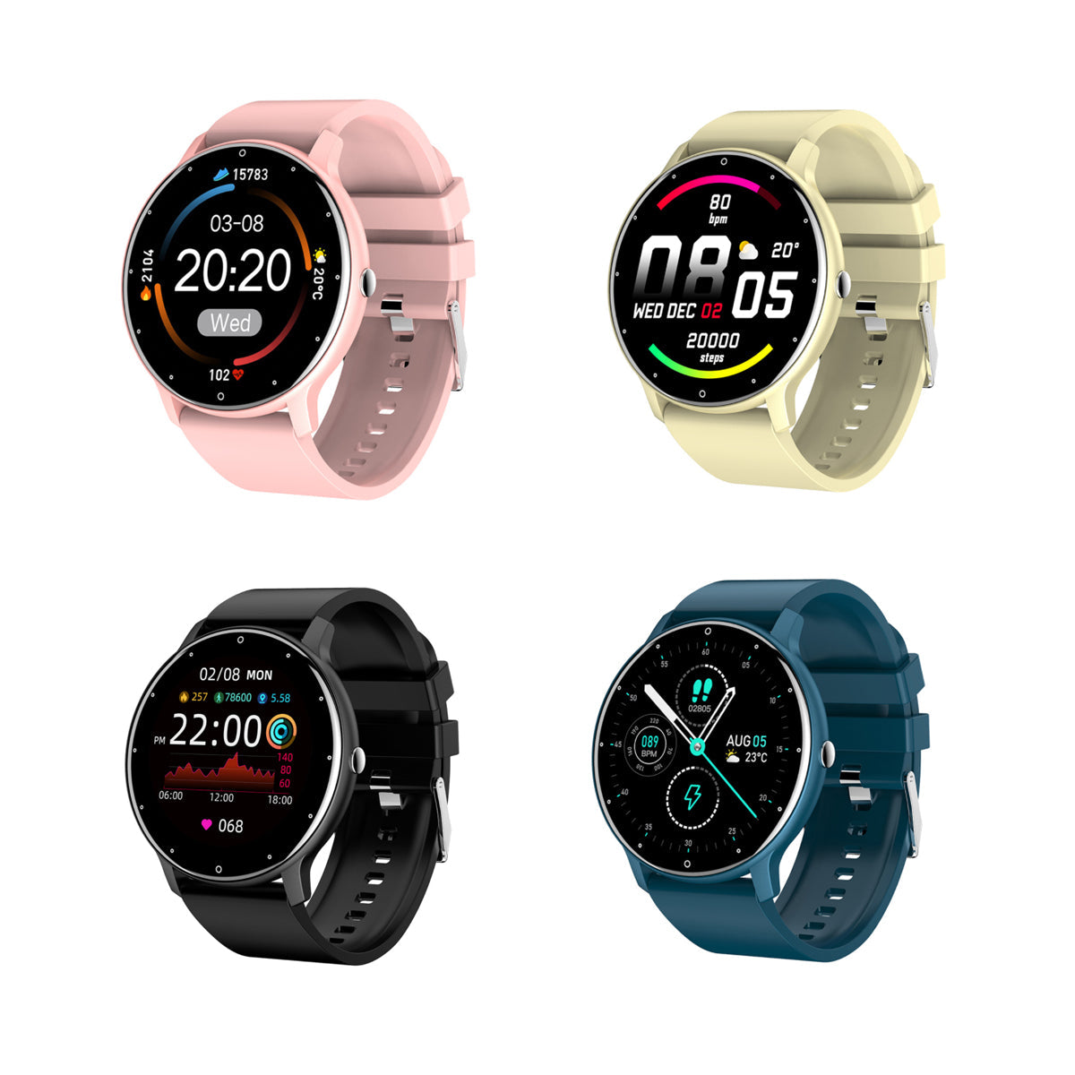 Duo Smartwatch Wellness And Activity Streamers by VistaShops