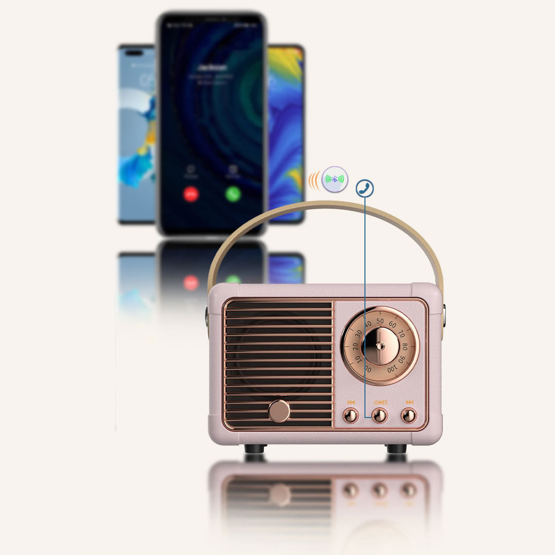 Retro Look FM Radio And Bluetooth Speaker by VistaShops