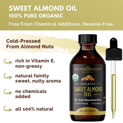 Sweet Almond Oil by Mother Nature Organics