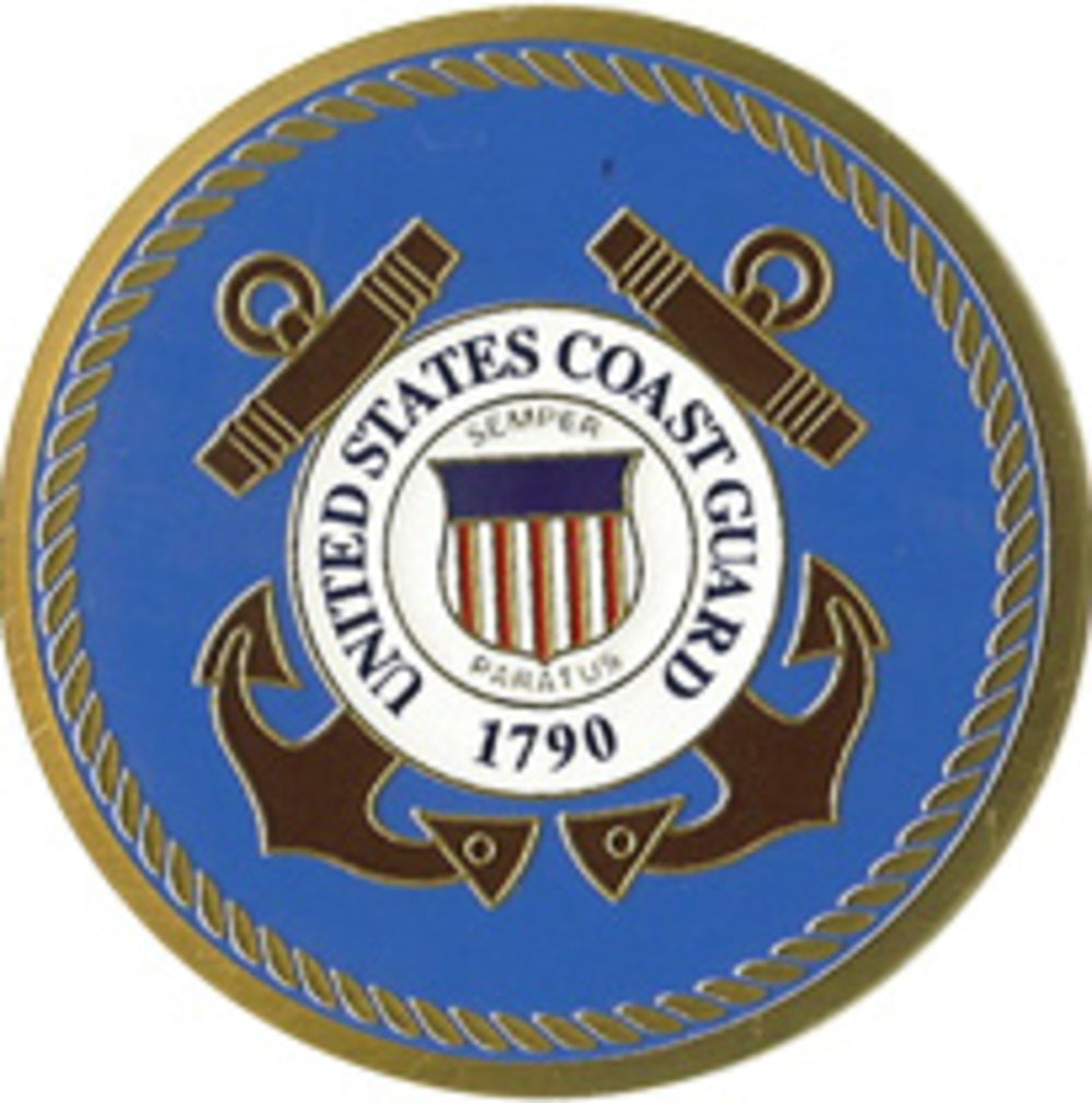 COAST GUARD Color Medallion, USCG Medalions. by The Military Gift Store