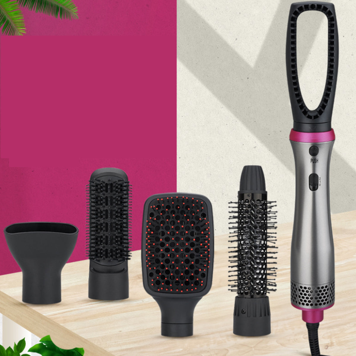 Good Hair Day Hair Brush 5 In 1 Curler And Straighter by VistaShops