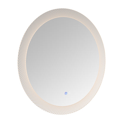 30 Inch LED Mirror, Wall-Mounted Vanity Mirrors, Bathroom Anti-Fog Mirror, Dimmable Bathroom Mirror