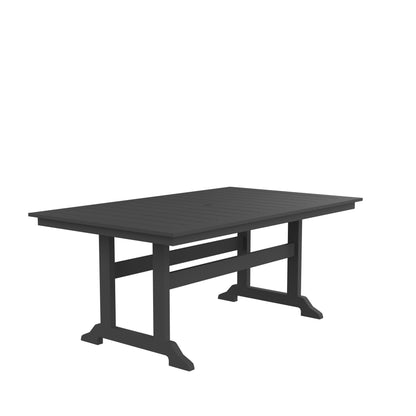 HDPE Dining Table, Gray