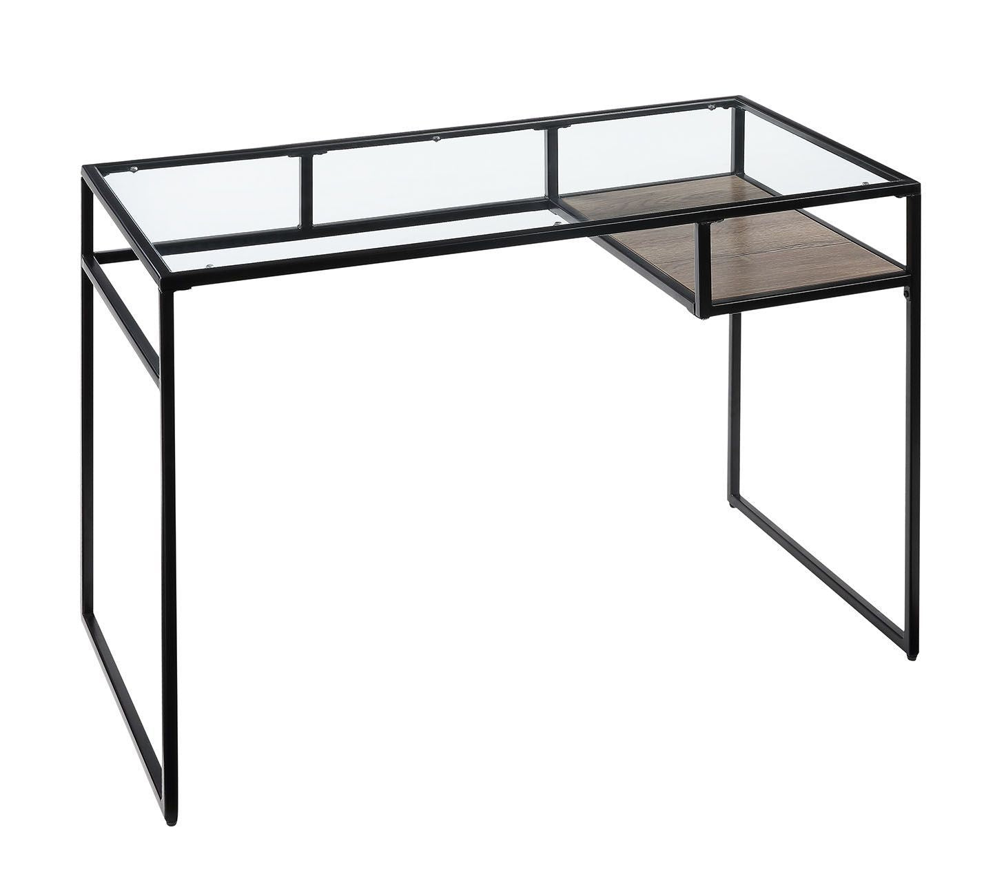 ACME Yasin Desk, Black & Glass 92580