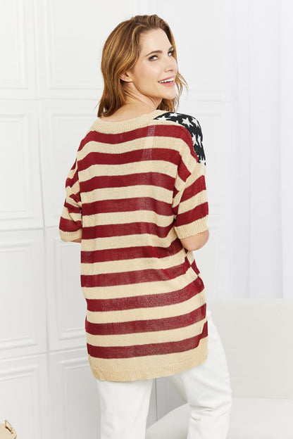 BiBi Party In The USA Knitted V-Neck Top