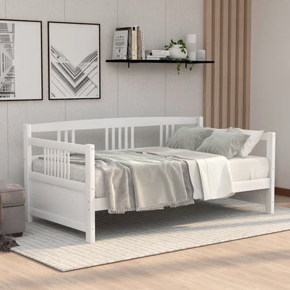 Modern Solid Wood Daybed, Multifunctional, Twin Size, White (Previous SKU: WF191899AAK)