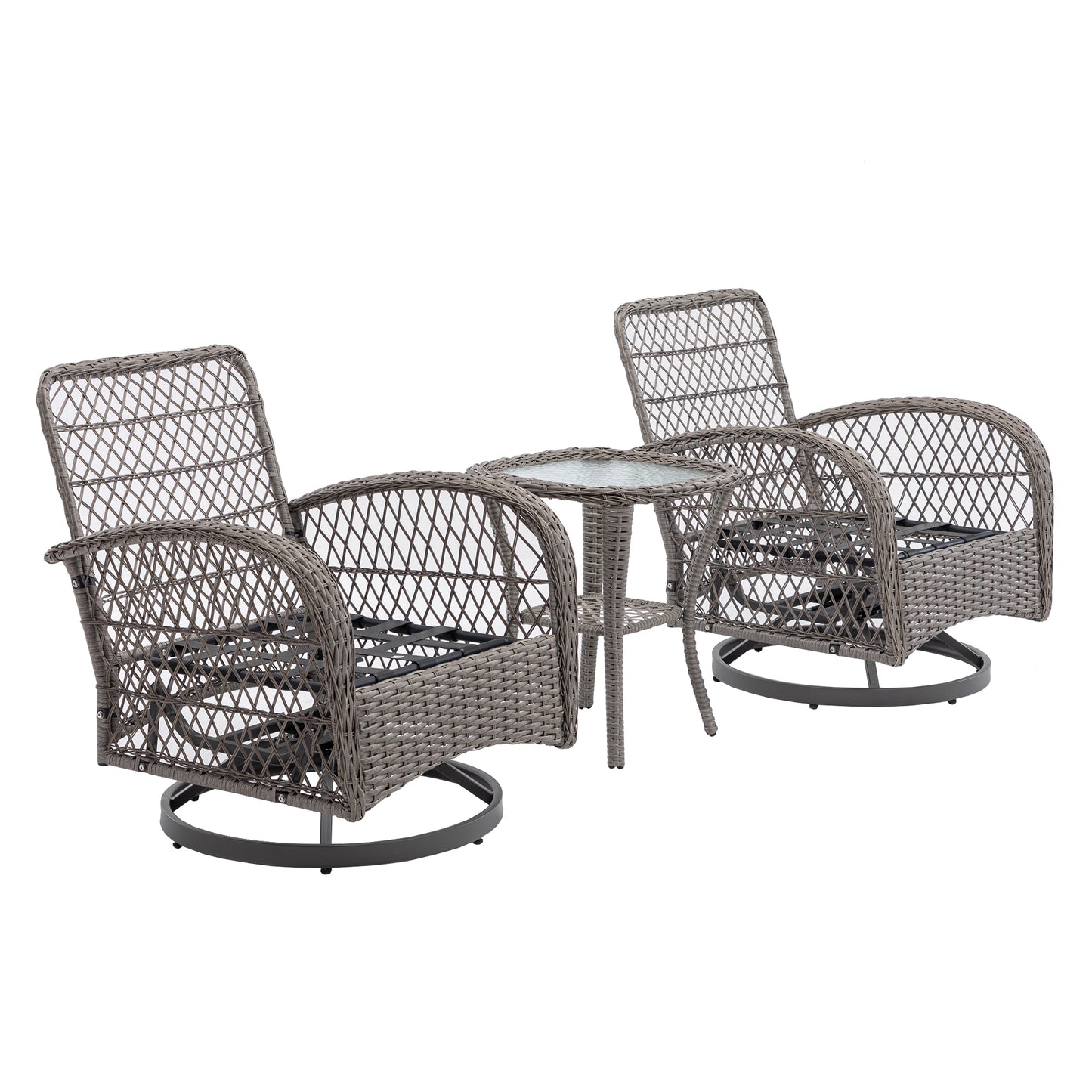 3pcs Outdoor Furniture Modern Wicker set