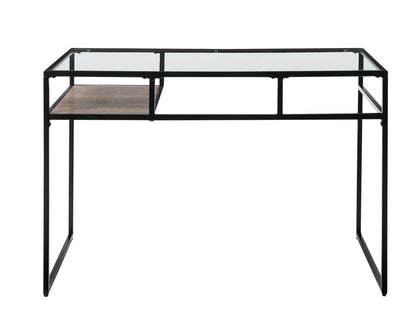 ACME Yasin Desk, Black & Glass 92580