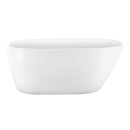 63" 100% Acrylic Freestanding Bathtub，Contemporary Soaking Tub，white Bathtub