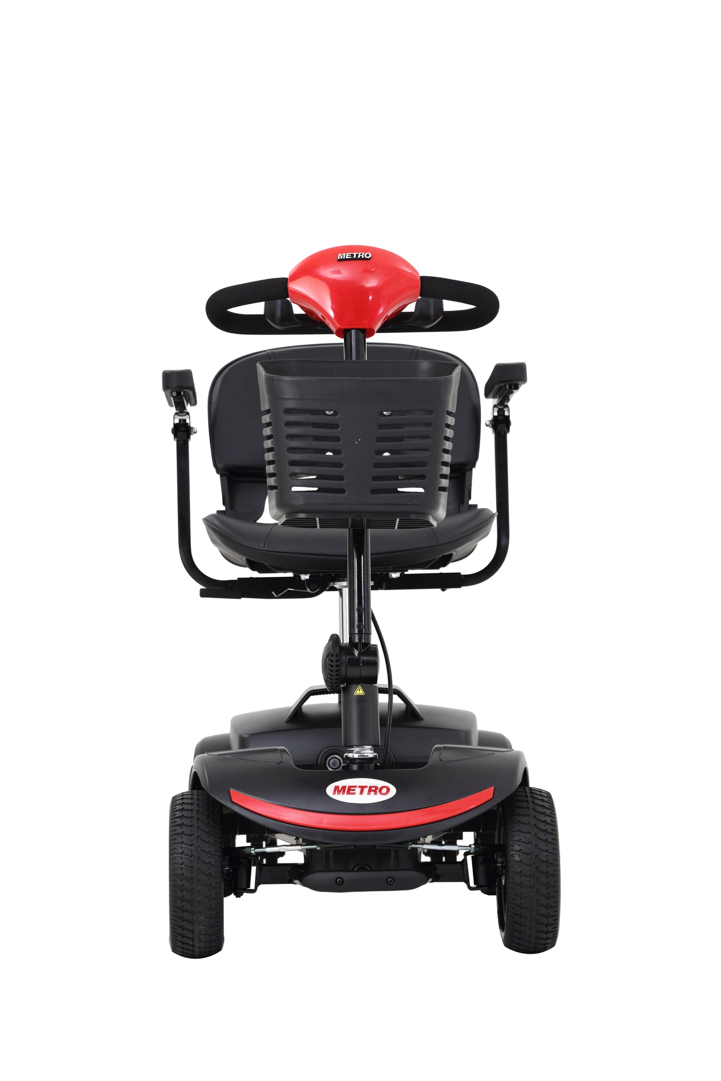 [NO LED LIGHT] Compact Mobility Scooter--Frosted Red