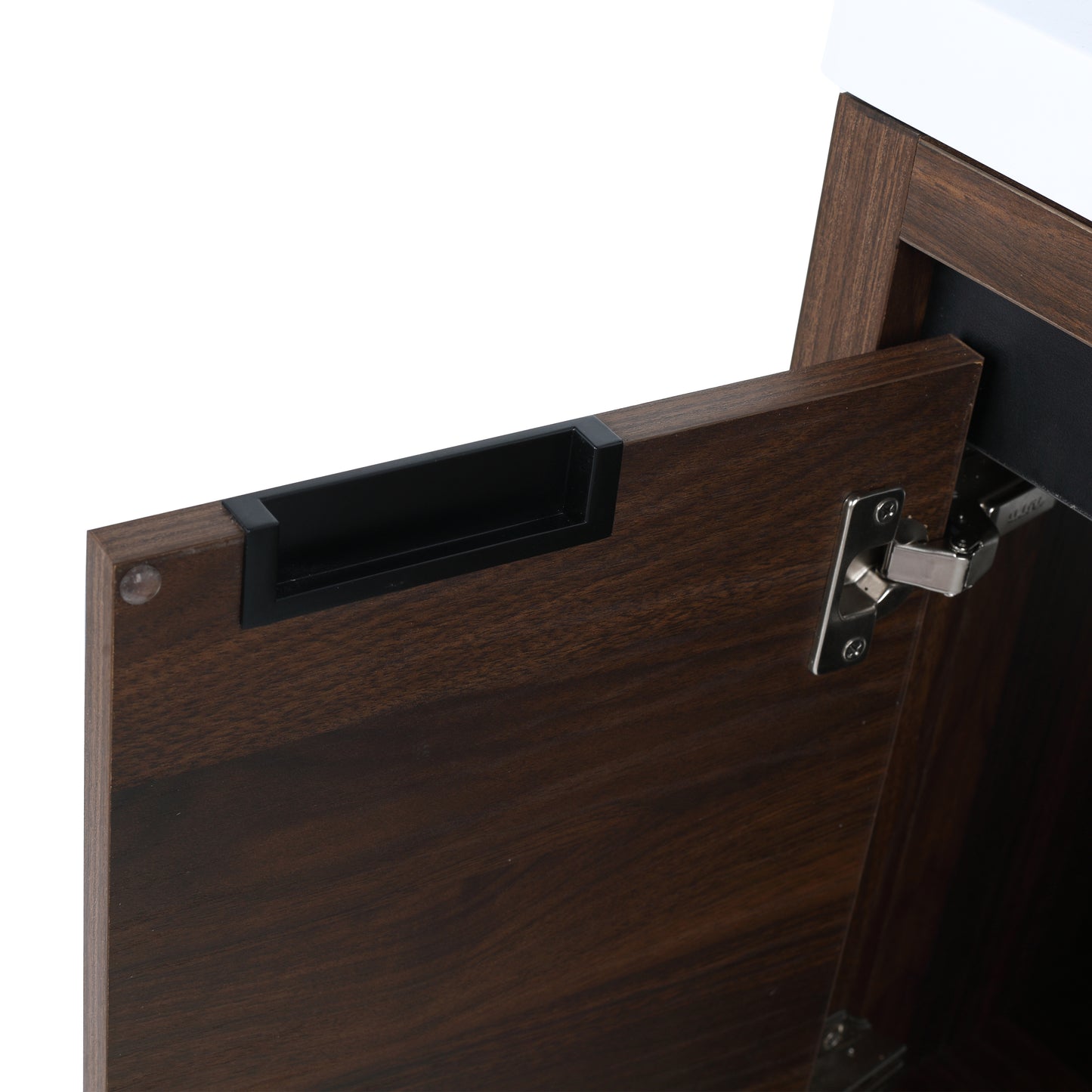 Bathroom Cabinet With Sink,Soft Close Doors,Float Mounting Design,24 Inch For Small Bathroom,24x18KD-Packing）