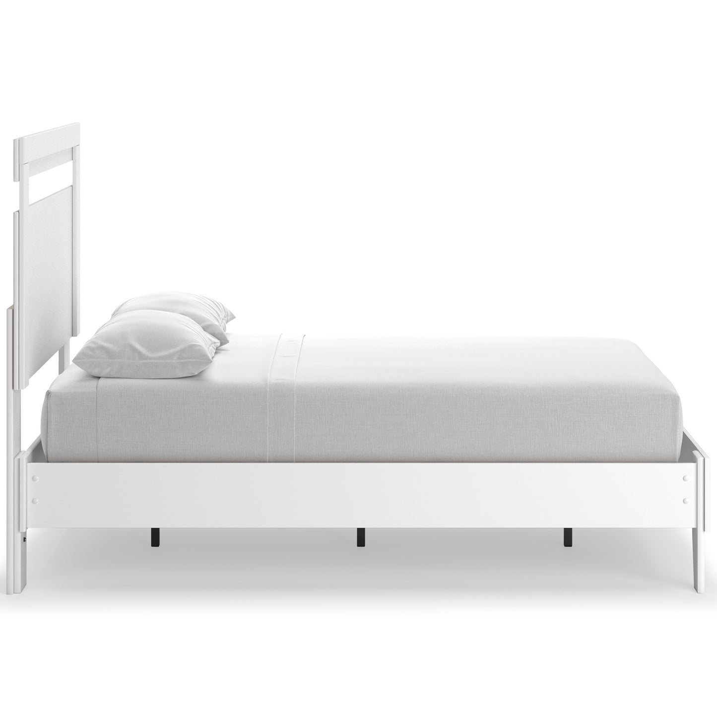 Ashley Flannia White Casual Twin Panel Bed EB3477B3