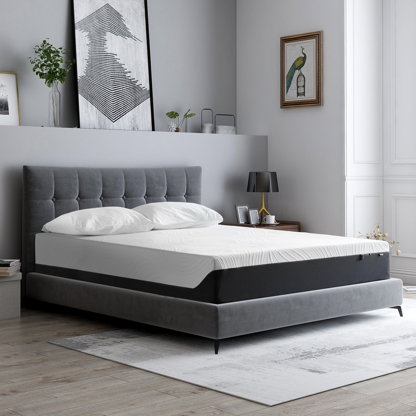 12 Inches Gel Memory Foam Mattress（Queen)  -Medium Plush