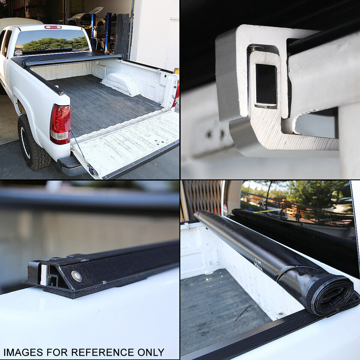 FOR 99-07 CHEVY SILVERADO/GMC SIERRA 6.5FT BED SOFT VINYL ROLL-UP TONNEAU COVER