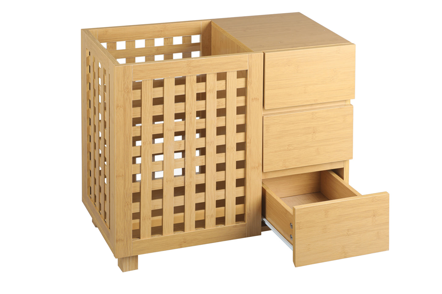 Bathroom storage basket with drawer