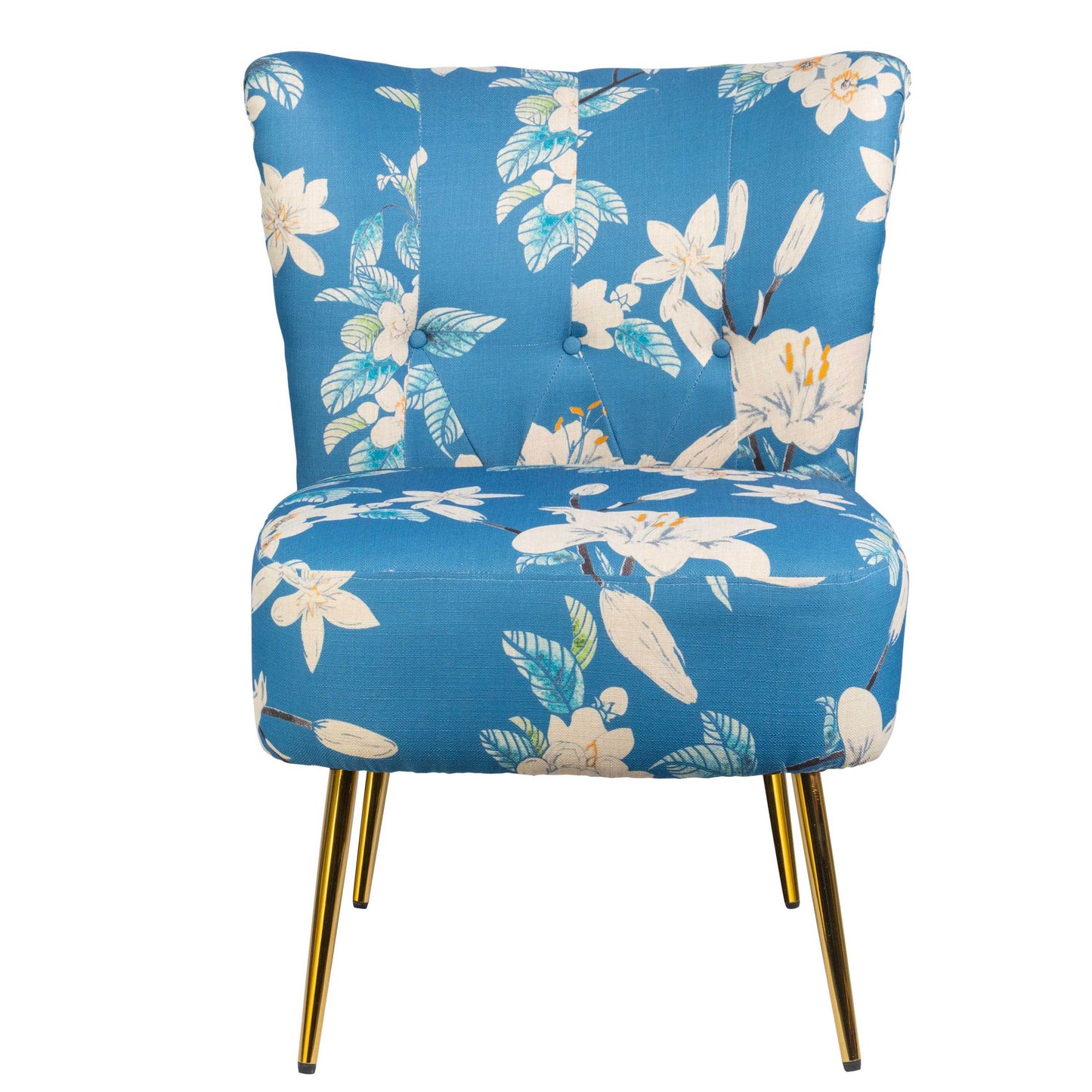 Modern Accent Chair, Fabric Living Room Chair, Bedroom Chair with Thick Sponge Cushion