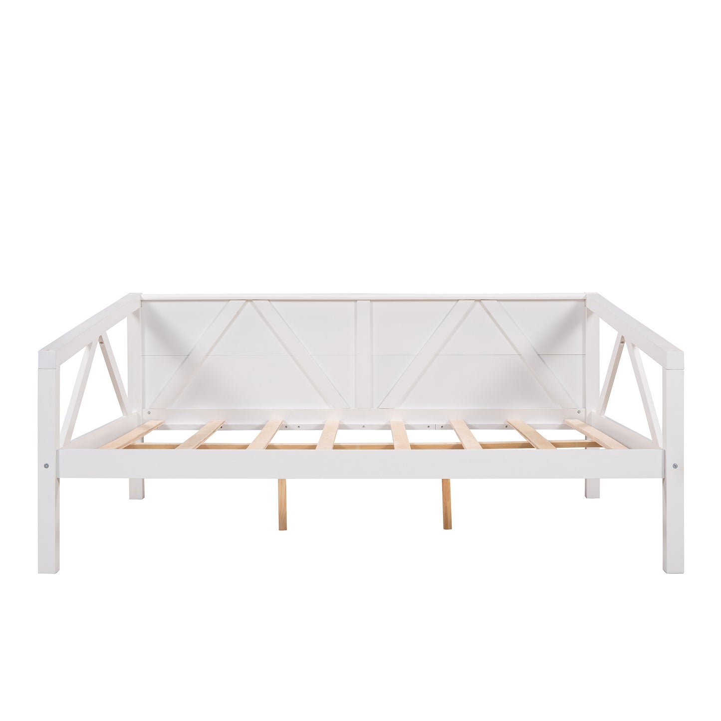 Full size Daybed, Wood Slat Support, White