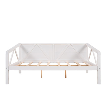 Full size Daybed, Wood Slat Support, White