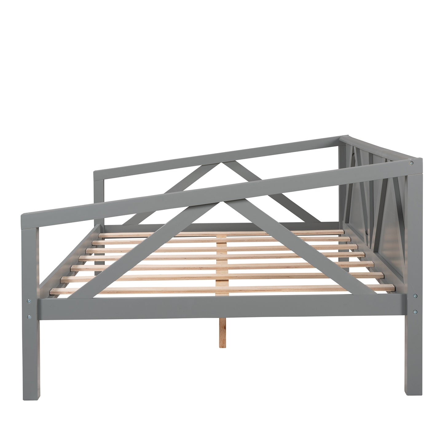 Full size Daybed, Wood Slat Support, Gray