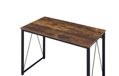 ACME Zaidin Writing Desk, Weathered Oak & Black Finish 92600