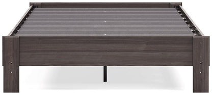 Ashley Brymont Dark Gray Contemporary Full Platform Bed EB1011-112