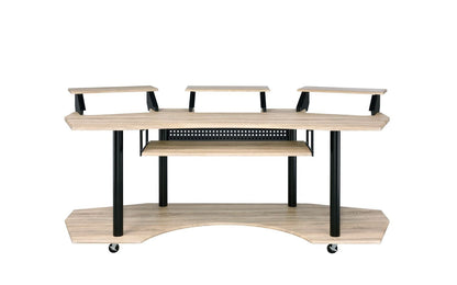 ACME Eleazar Computer Desk, Natural Oak 92897