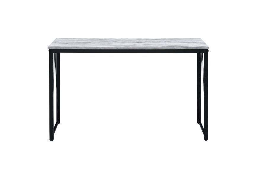 ACME Zaidin Writing Desk, Antique White & Black Finish 92609