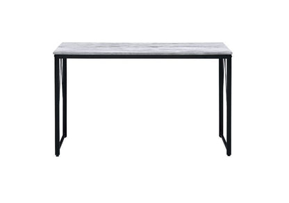 ACME Zaidin Writing Desk, Antique White & Black Finish 92609