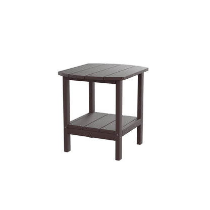 HDPE side table,adirondack table,porch table, patio table for outdoor and pool Brown