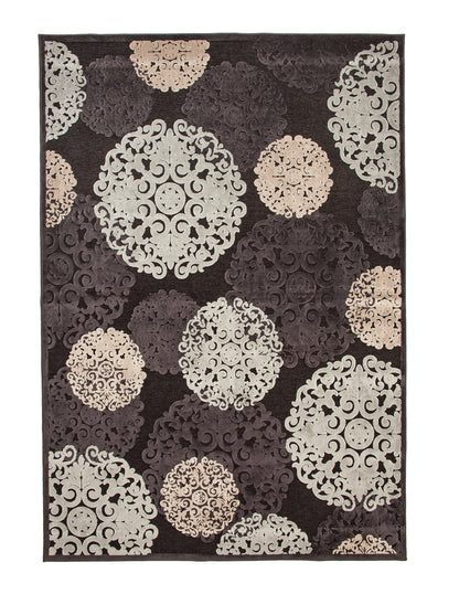 Dante Charcoal/Ivory/Lt. Blue Area Rug 8x10