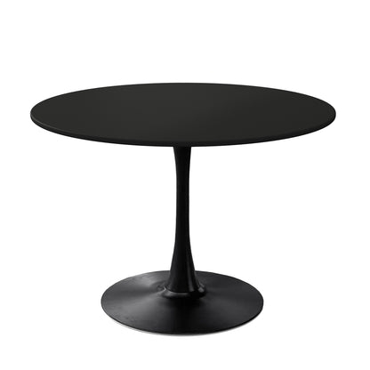 42.12"Modern Round Dining Table with Round MDF Table Top,Metal Base  Dining Table, End Table Leisure Coffee Table