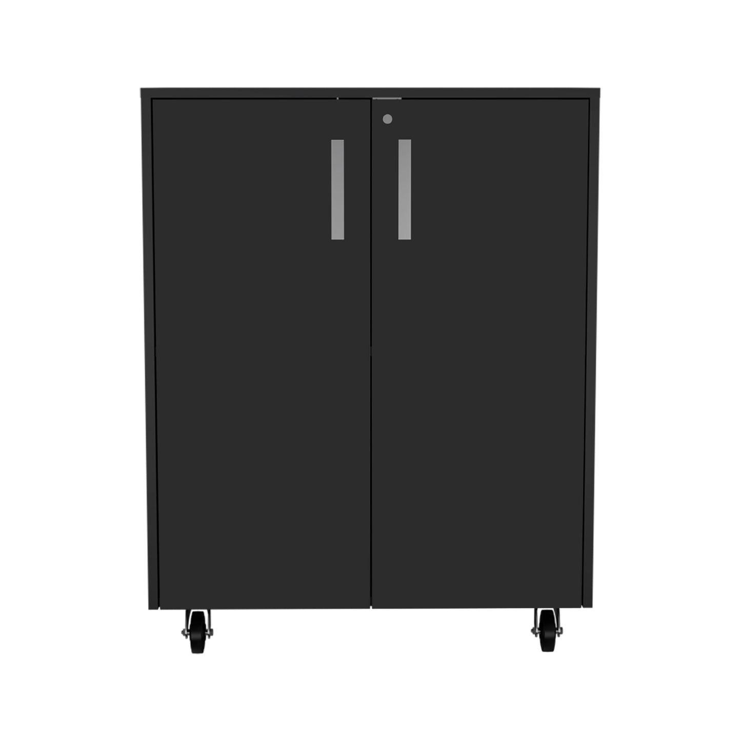 Southrock Rectangle Storage Cabinet Base Black Wengue