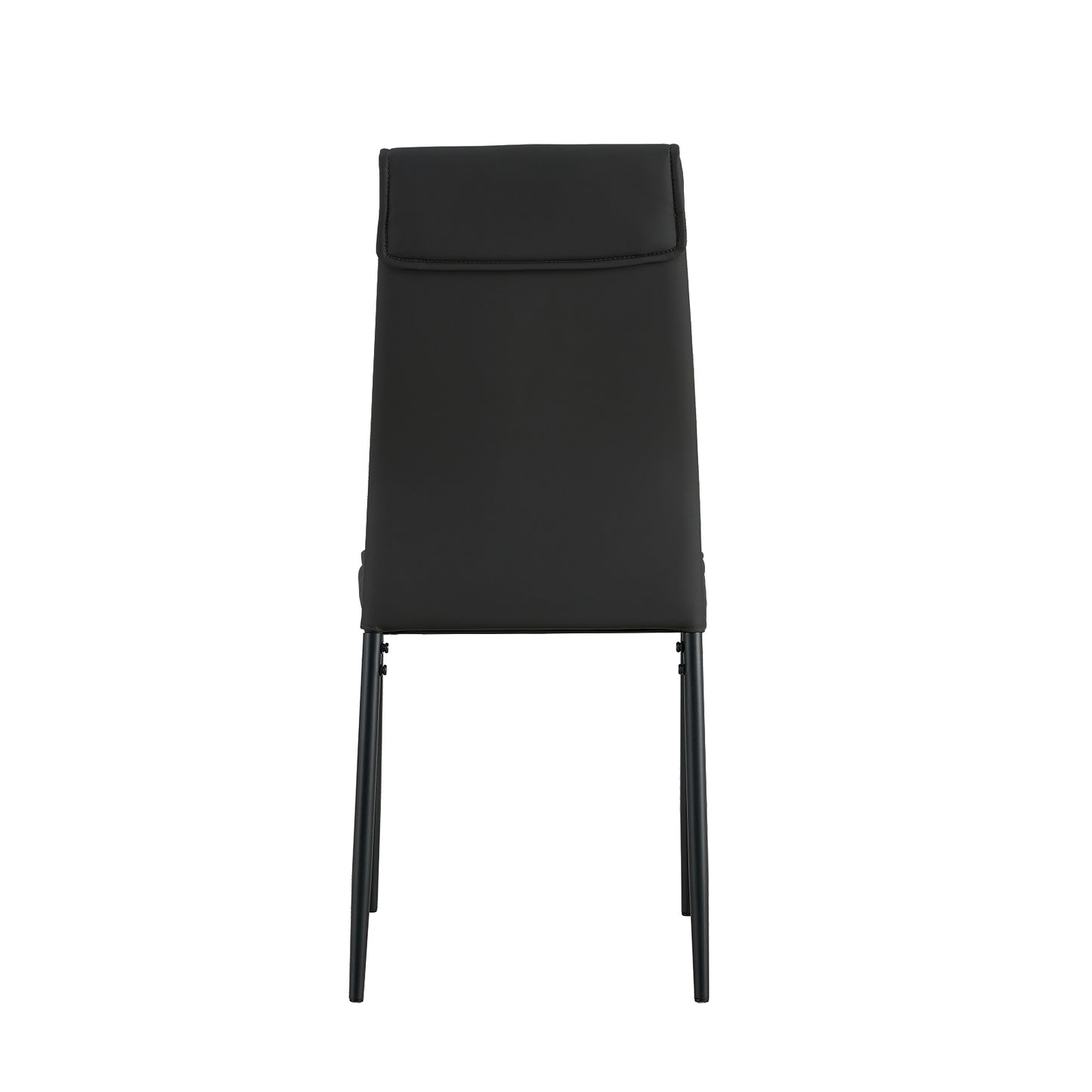 Dining chairs set of 4, Black  modern kitchen chair with metal leg