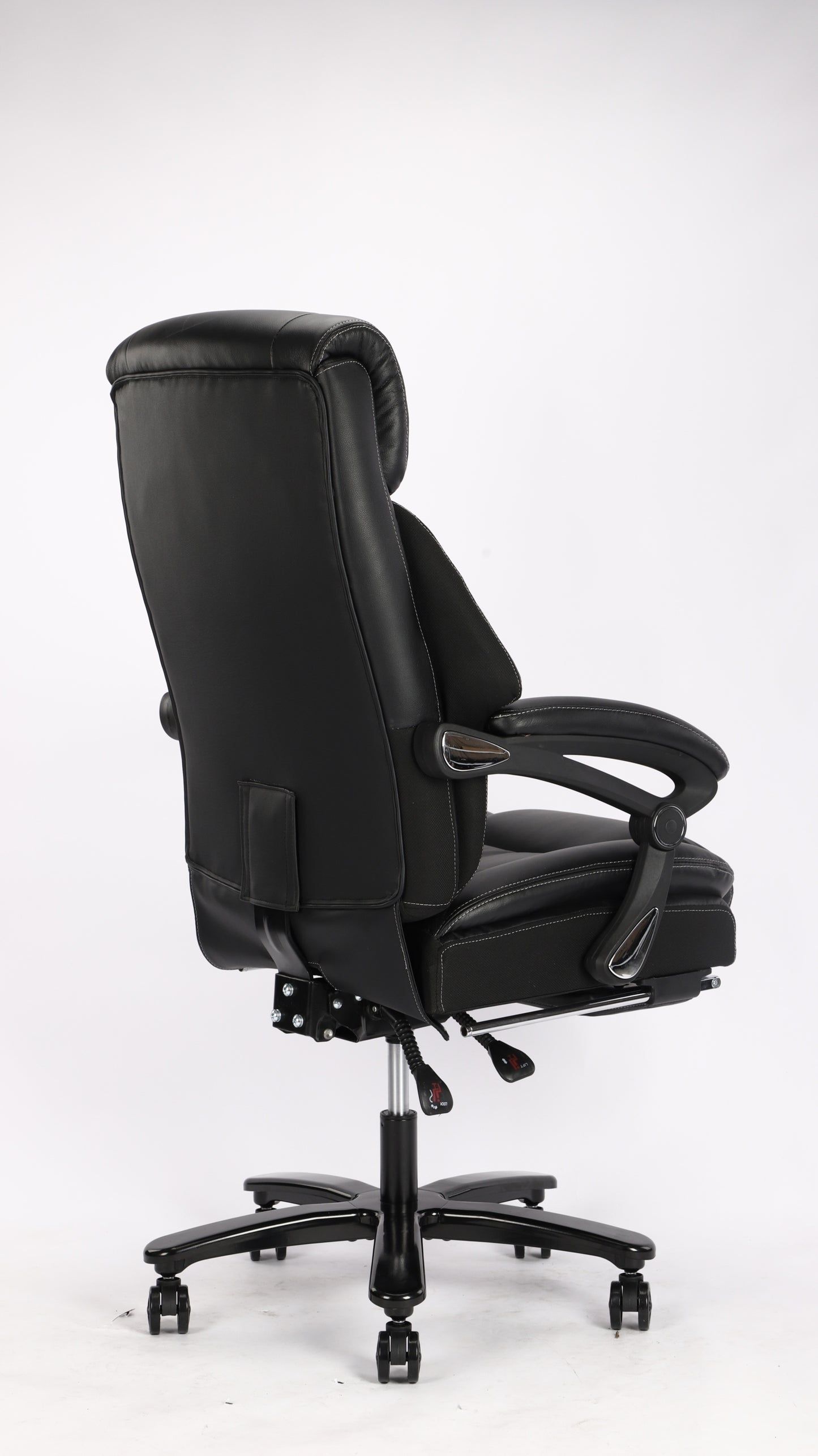 Vanbow.Back Design Big and Tall Black Fabric Executive Office Chair