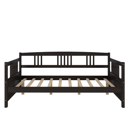 Wood Daybed Full Size Daybed with Support Legs, Espresso ( Previous SKU: WF190235AAP)