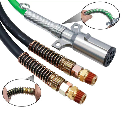 15FT 3-in-1 Wrap Set Air Line Hose Assemblies for Semi Truck Tractor Trailer