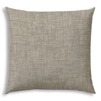 WEAVE Light Taupe Indoor/Outdoor Pillow - Sewn Closure