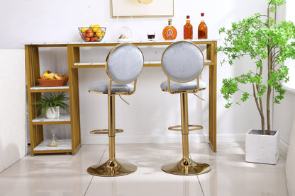 Bar Stools with Back and Footrest Counter Height Dining Chairs  2pcs/ctn