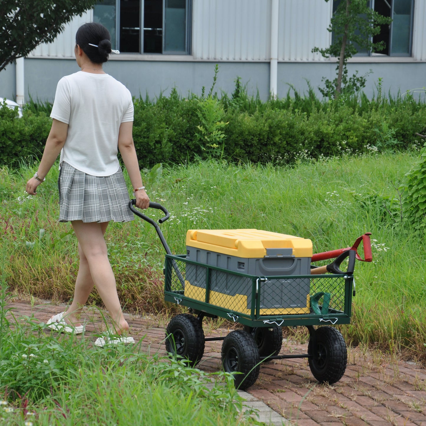 Wagon Cart Garden cart trucks make it easier to transport firewood