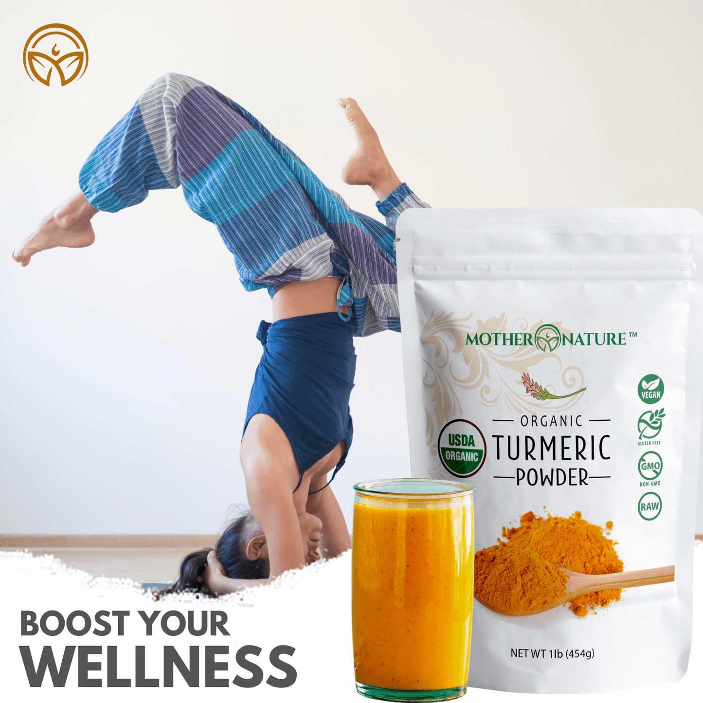 Turmeric Curcumin Powder by Mother Nature Organics