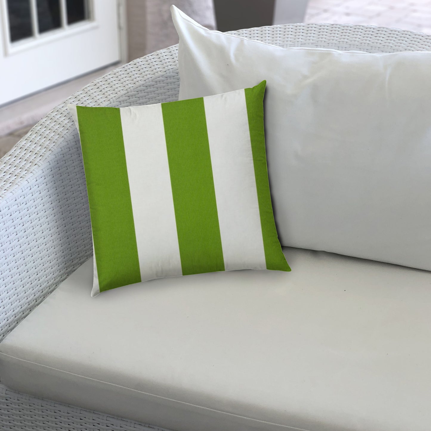 CABANA LARGE Green Indoor/Outdoor Pillow - Sewn Closure