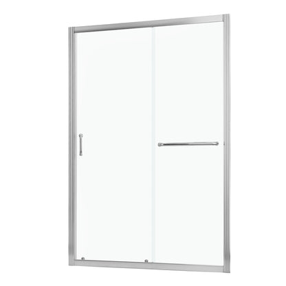 Shower Door 48" W x 72"H Single Sliding Bypass Shower Enclosure,Chrome