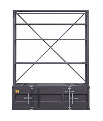 ACME Cargo Bookshelf & Ladder, Gunmetal 39887