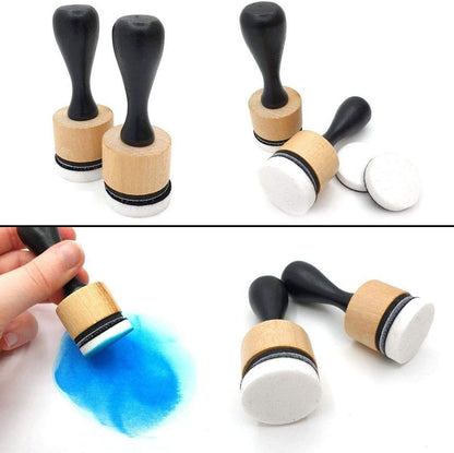 Pixiss Mini Ink Blending Tools - Round (Mini Ink Blending Tool with Added Replacement Foams) by Pixiss