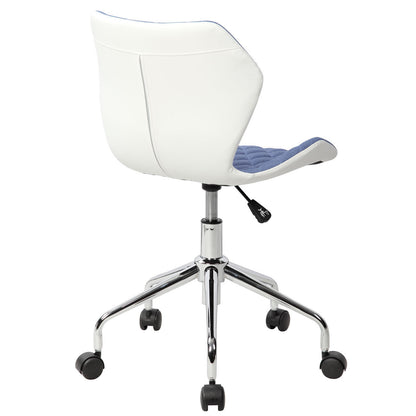 Techni Mobili Modern Height Adjustable Office Task Chair, Blue