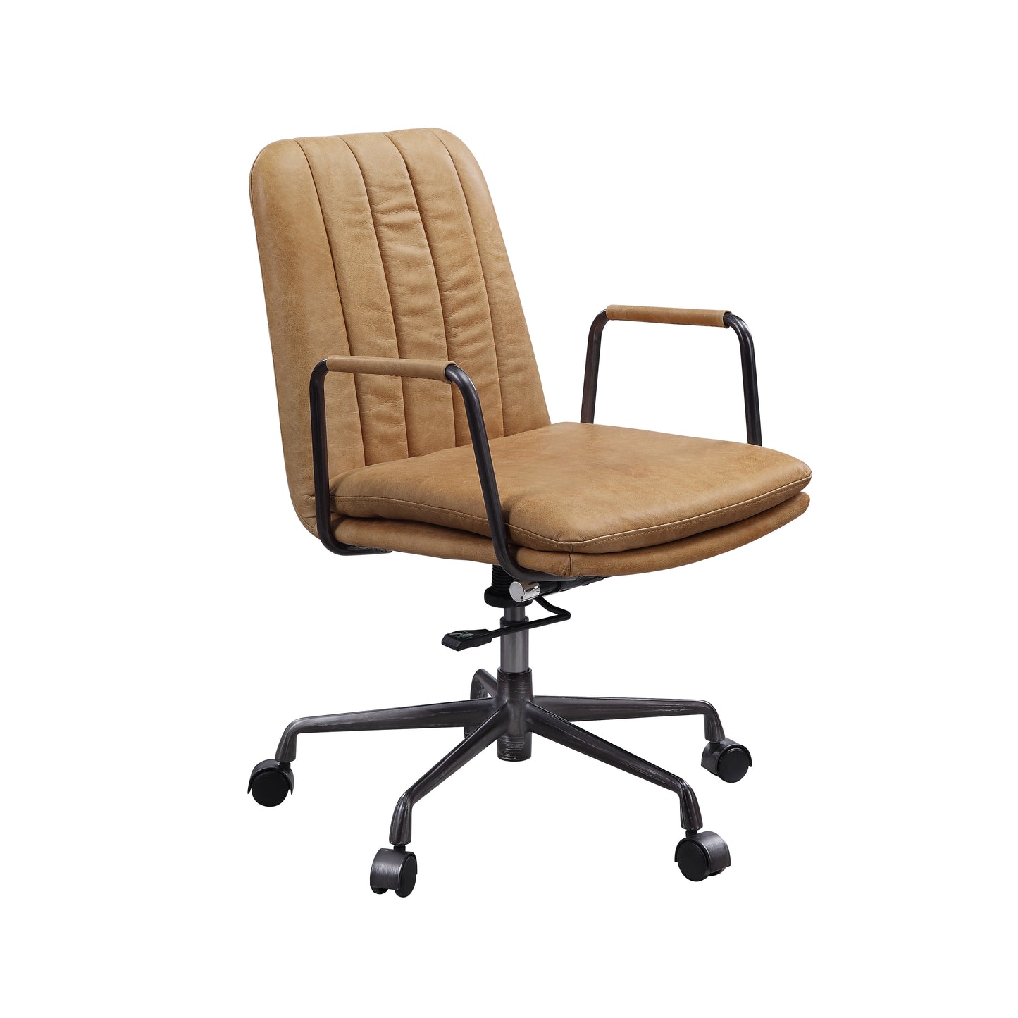 ACME Eclarn Office Chair in Rum Top Grain Leather 93174