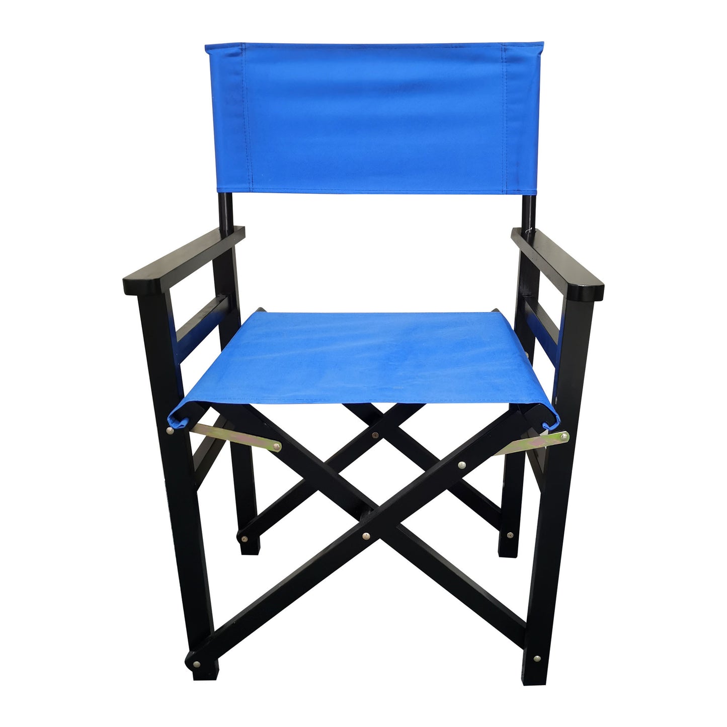 Folding Chair Wooden Director Chair Canvas Folding Chair  Folding Chair  2pcs/set   populus + Canvas (Color : Blue)