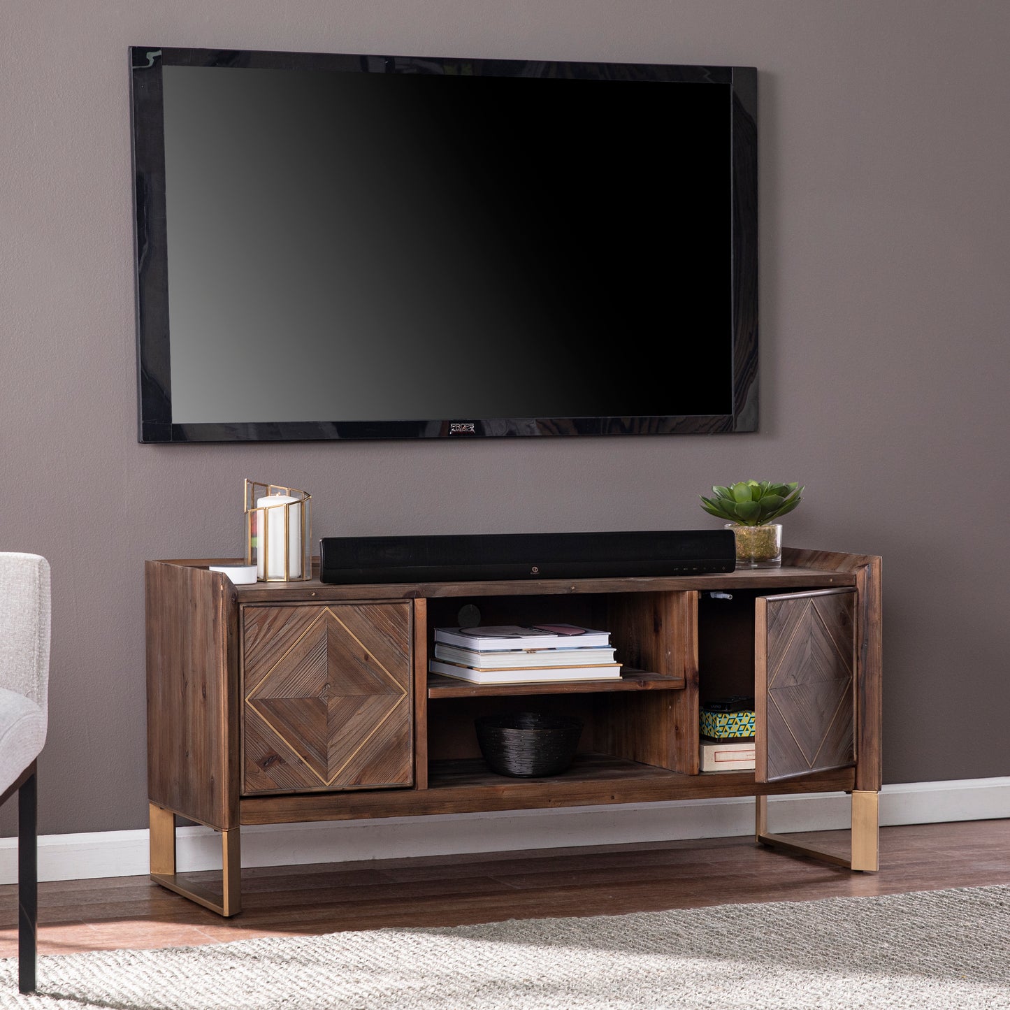 Astorland Reclaimed Solid Wood Media Console