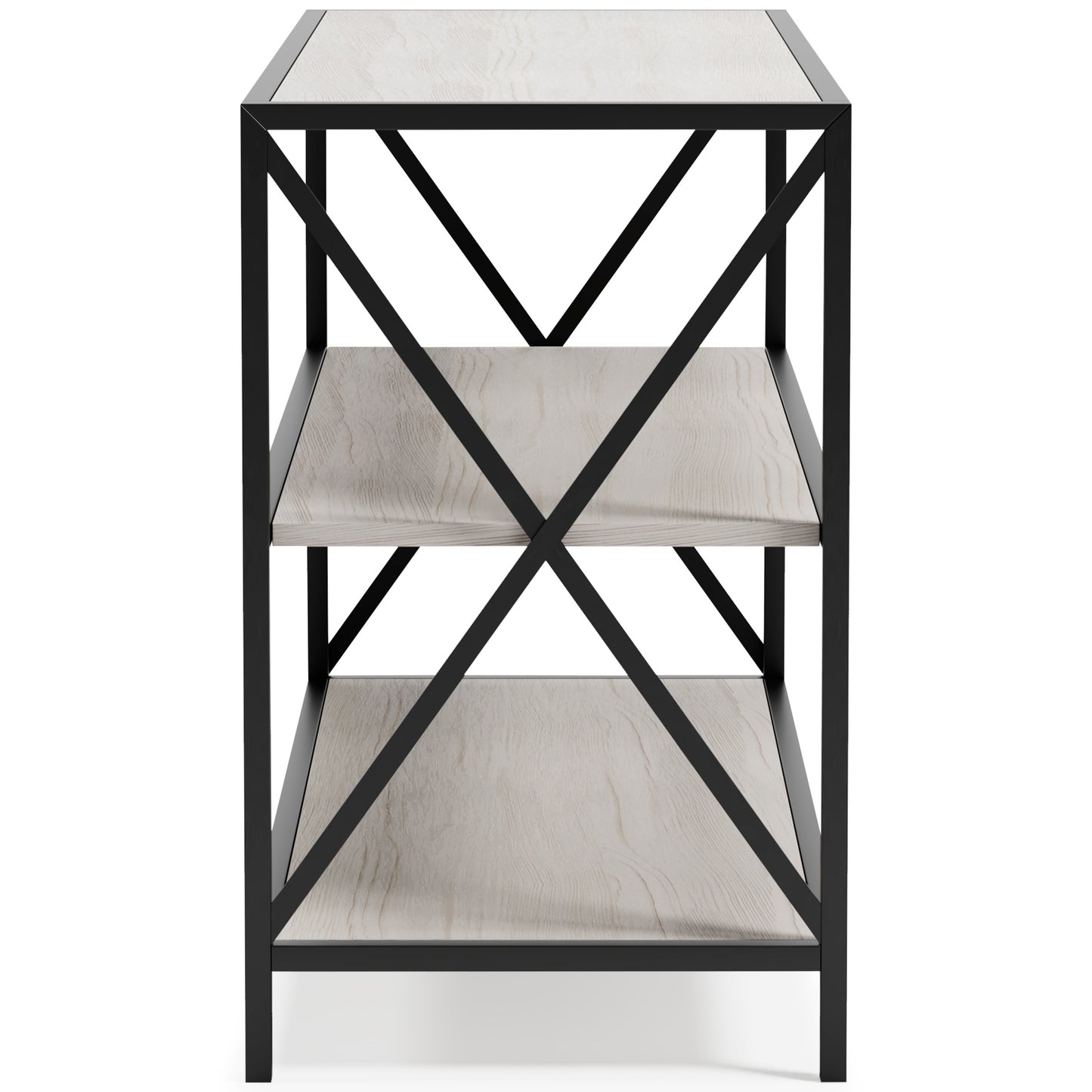 Ashley Bayflynn White+Black Casual Bookcase H288-60