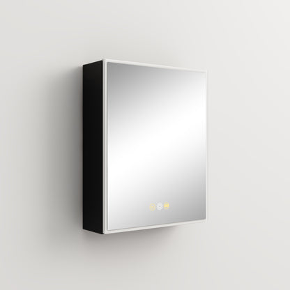 LED Mirror Medicine Cabinet with Lights, Dimmer, Defogger, Clock, Temp Display